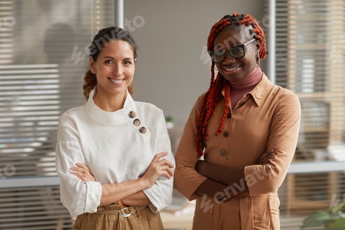 Preview: Portrait of Two Female Entrepreneurs in Office