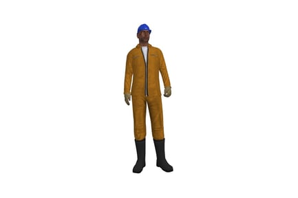 Preview: Worker in safety attire portrait