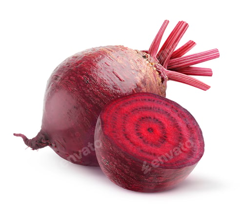 Preview: Isolated cut beetroot
