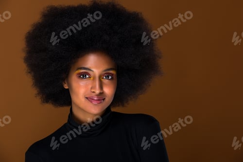 Preview: Beautiful african woman studio portraits, concept about lifestyle and beauty