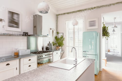 Preview: Bright kitchen interior
