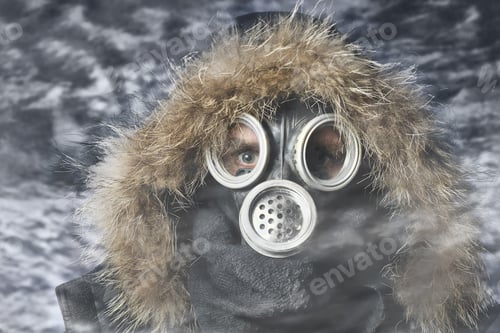 Preview: Man In Respirator Oudoor Nuclear