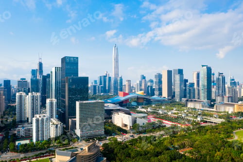 Preview: Drone aerial photo of the city
