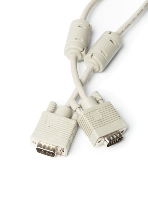 Preview: DVI wire isolated on white background