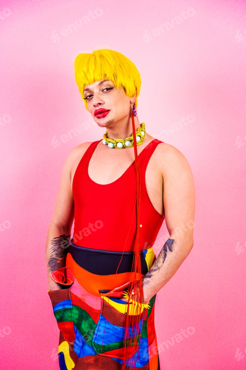 Preview: Transgender man fights for human rights, lgbt concept
