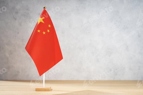 Preview: China table flag