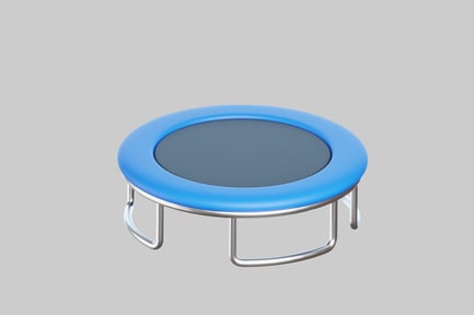 Preview: Mini blue kids trampoline object