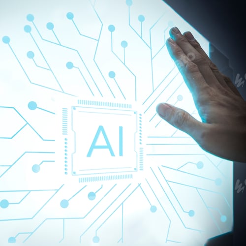 Preview: Palm print scanner to unlock a futuristic door