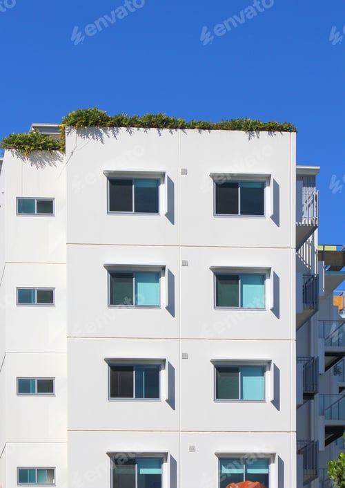 Preview: Modern apartment building with windows