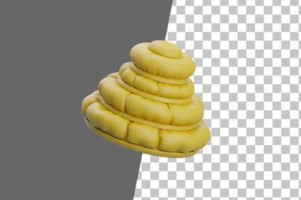 Preview: Four Balloon Ring Neon 3D Icon