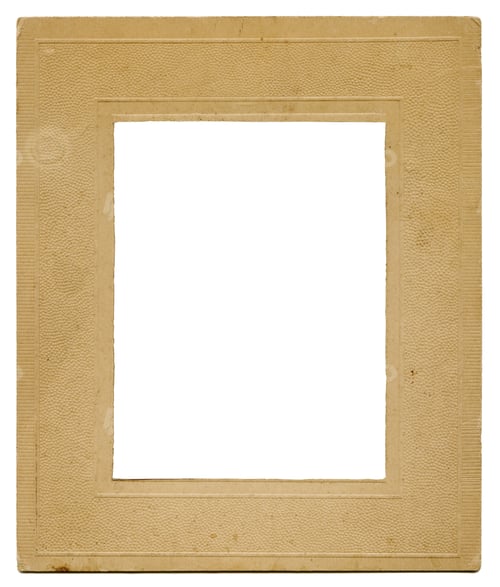 Preview: Old cardboard photo frame template