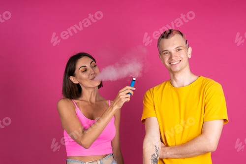 Preview: Beautiful modern young couple friends