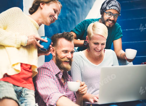 Preview: Group Of People Browsing Internet Concept