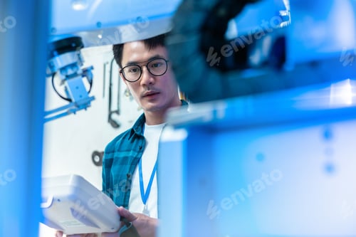 Preview: ROBOT ENGINEER ASIAN MAN