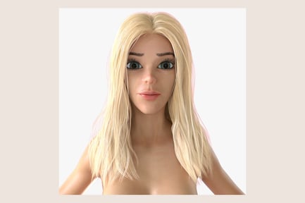 Preview: Stylized Blonde Female Character