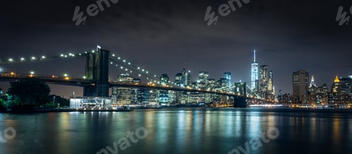 Preview: golden bridge at night