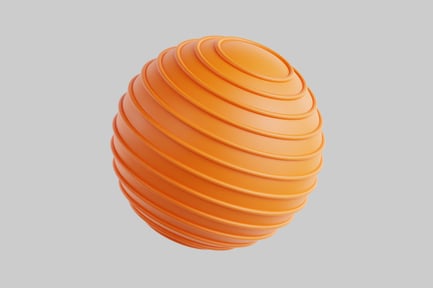 Preview: Spiral-layered sphere with oval indentations
