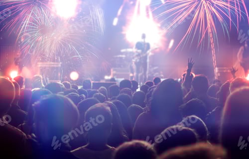 Preview: Enthusiastic Crowd Enjoying Exciting Music Concert