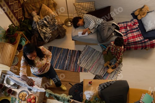 Preview: Engaging in Creative Activities in Cozy Home Setting