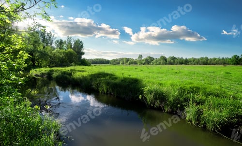 Preview: River and field