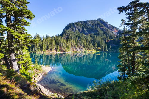 Preview: Mountains lake