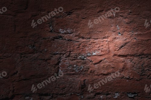 Preview: Brick Wall Background. Use As Design Element Of Residential And Office Interiors, Rough, Cracked