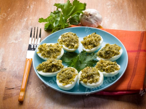 Preview: stuffed eggs traditional sardinia recipe