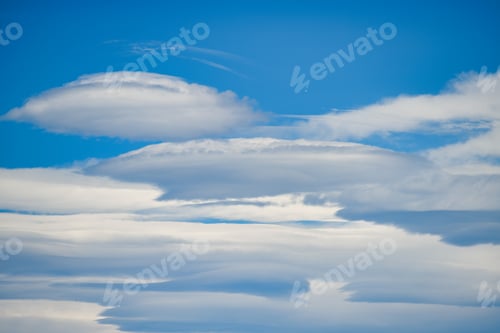 Preview: Lenticular Clouds in Blue Sky