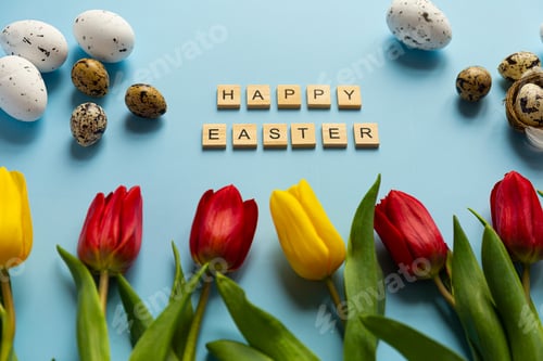 Preview: Happy Easter scrabble text