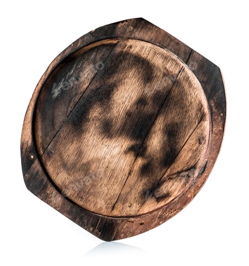 Preview: Old vintage cooking board isolated on a white background
