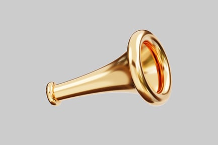 Preview: Golden bugle musical instrument