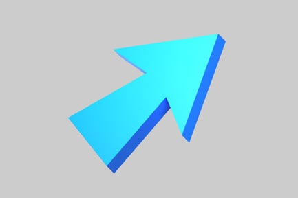 Preview: Sky blue arrow pointing upward