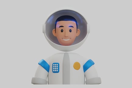 Preview: Cartoon astronaut character