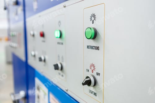 Preview: Control Panel with Buttons and Toggle Switch