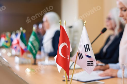 Preview: Turkish flag and two more of other foreign partner countries