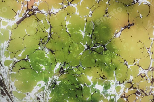 Preview: Paint Art- Abstract Texture Of Liquid Colors. Bilinear Forms In Curvilinear Space.