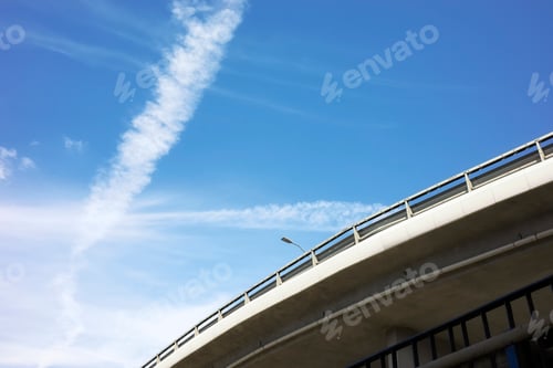 Preview: overpass against the blue sky