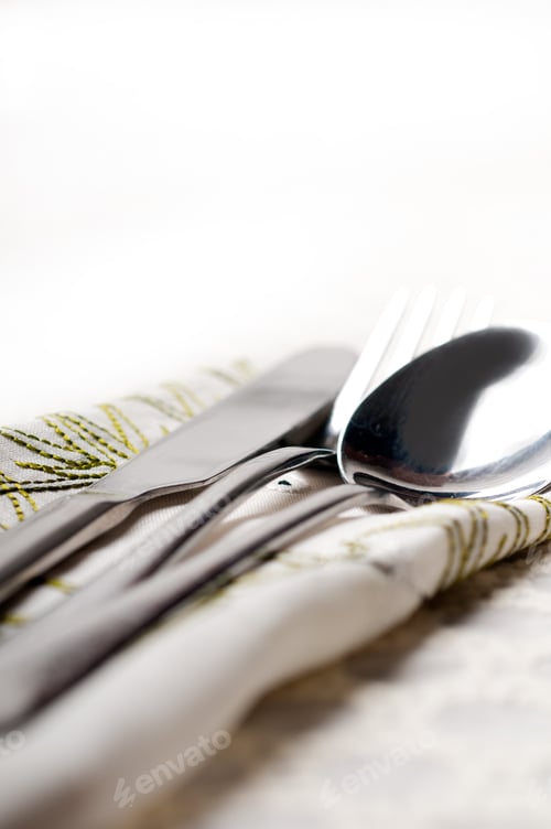 Preview: knife fork and spoon macro