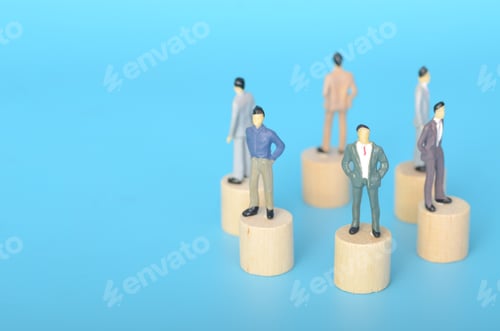 Preview: A group of businessmen stood together, their unified stance a symbol of unwavering determination.