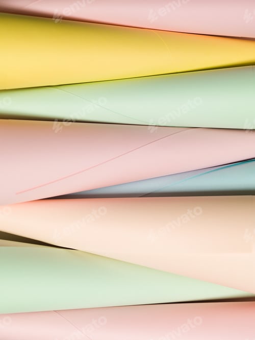 Preview: paper cone shape abstract background