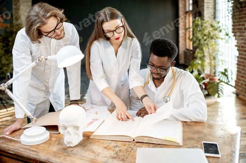 Preview: Young phisicians working in the office