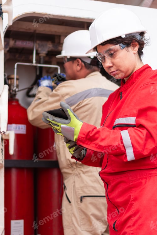 Preview: Factory floor collaboration: engineer with digital device