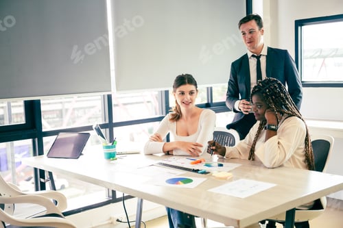 Preview: professional business team meeting for creative strategy, teamwork group cooperation brainstorming