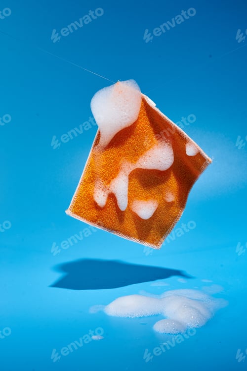 Preview: napkin with foam for cleaning