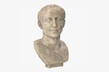 Aperçu: Buste en marbre de Jules César - Chef de l'Empire romain
