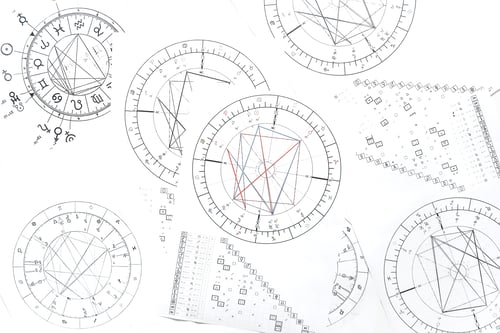 Preview: Astrology. Astrologer calculates natal chart and makes a forecast of fate Tarot cards, Fortune telli