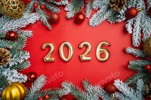 Visualização: Natal e Feliz Novo plano de fundo