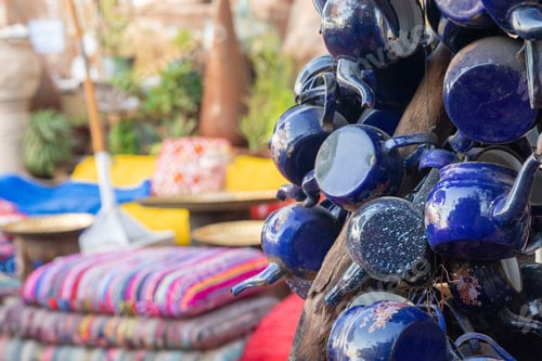Preview: Vintage Arabic oriental cafe. Place to relax on beach Ras Umm El Sid of Red Sea. Sharm El Sheikh, Eg