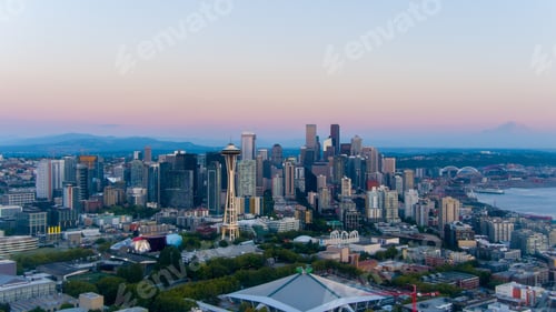 Preview: Downtown Seattle at sunset
