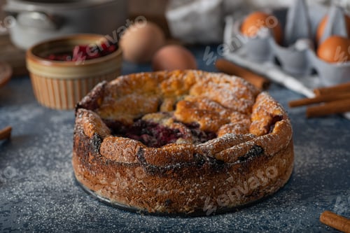 Preview: Breaded rustic pie with berries